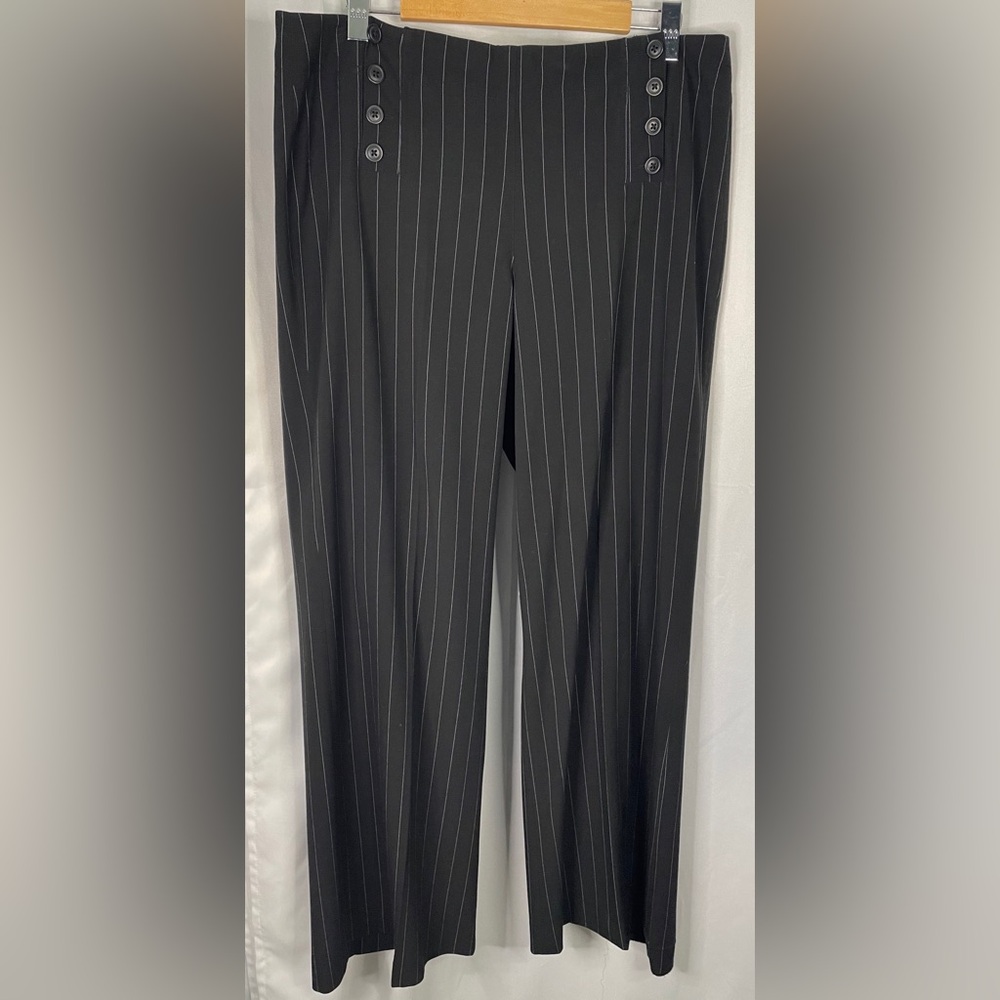 Larry‎ Levine Black Cropped Ankle Pants